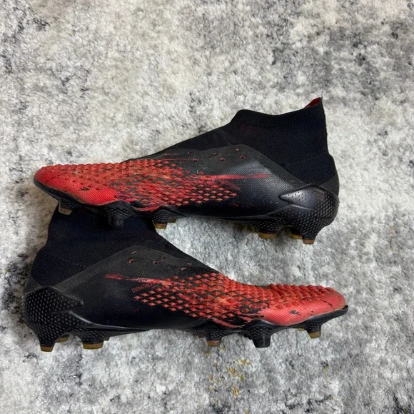 Adidas Predator Mutator 20+ FG Soccer Cleats Black Red EF1629 Mens 11 - Picture 4 of 7